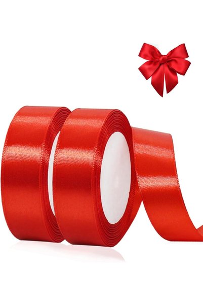 Generic 2 Rolls Gold Ribbon 20mm for Gift Wrapping, 22m Cake Ribbon, Solid Co...
