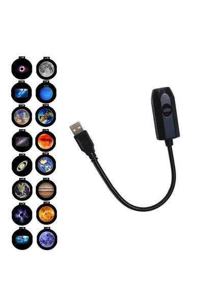 Choice D New-USB Ceiling Moon Earth Projection Atmosphere Light Starry Sky La...
