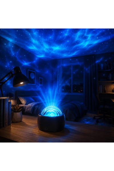 Choice ضوء ليلي LED بـ 7 ألوان، جهاز عرض ضوء سماء مرصعة بالنجوم، RGB بـ 7 ألو...