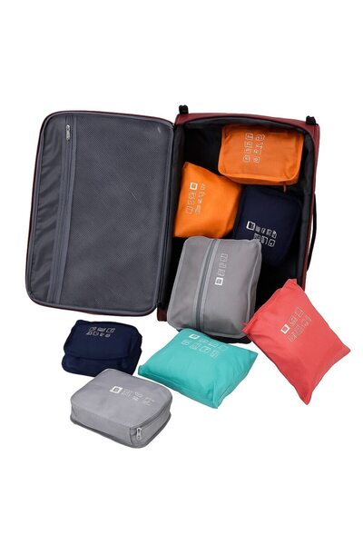FONIX Set de organizare a bagajelor, TravelPack Pro – 7 genți pentru valiză, ...