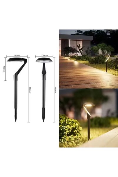 Choice 0-5W Warm White 2pc Solar Energy Saving Lamp Super Bright Solar Lawn L...