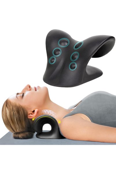 Generic Neck Stretcher for Pain Relief, Neck and Shoulder Relaxer Cervical Tr...