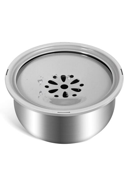 Generic Dog Water Bowl 3.5L Stainless Steel No Spill Bowl Large Capacity Slow...