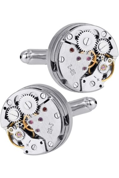 Generic 2 PCS Cufflinks lockwork Men's Cufflink Vintage Watch Movement Shape ...
