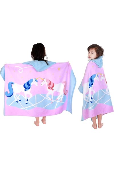 Generic Kids Hooded Bath and Beach Towel | Soft Cotton Wrap for Toddlers and ...