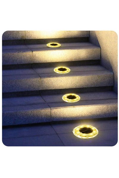 Choice 0-5W 4Pack 4Pack Outdoor Solar Ground Buried Light Crystal Diamond Tex...