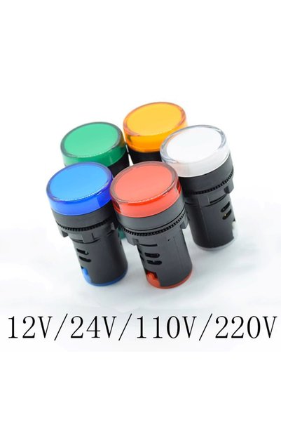 Choice مصباح LED أخضر 220 فولت، قطعة واحدة، أحمر، أزرق، أخضر، أبيض، أصفر، 22 ...