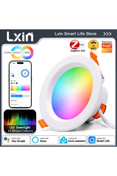 Choice zigbee3.0 Version 1 piece pack 5W hole 75-90mm Lxin tuya Downlight Zig...