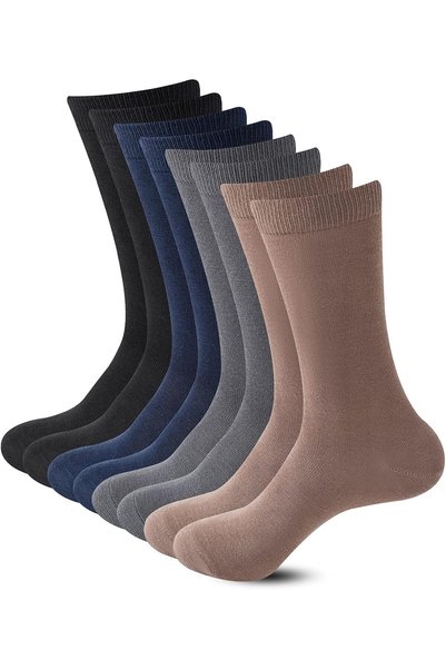 Generic 8 Pairs Unisex Premium Bamboo Fiber Socks Super Soft Moisture wicking...