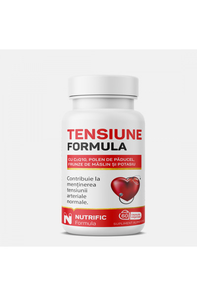 NUTRIFIC Tensiune formula cu coenzima Q10, 60 capsule vegetale,