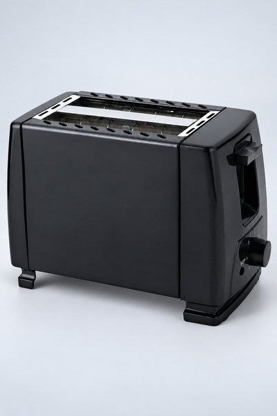 BLACK Prăjitor electric pentru pâine, 7 Trepte, 2 Felii, 700 W