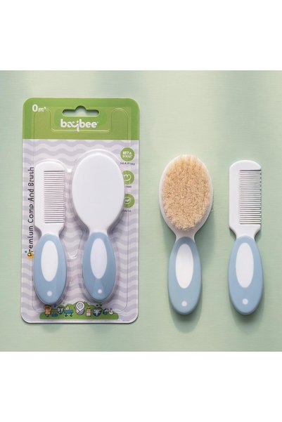 Generic New born Baby Comb & Brush Set | Brush with Soft & Gentle Bristles, R...