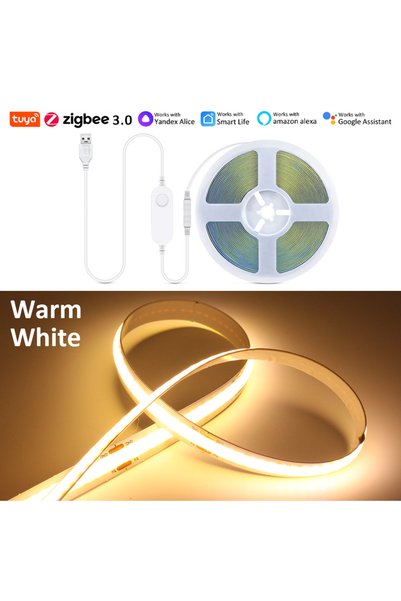 Choice 2M Kit Warm White 5V USB Zigbee Tuya Wifi LED Strip Set Zigbee3.0 Cont...