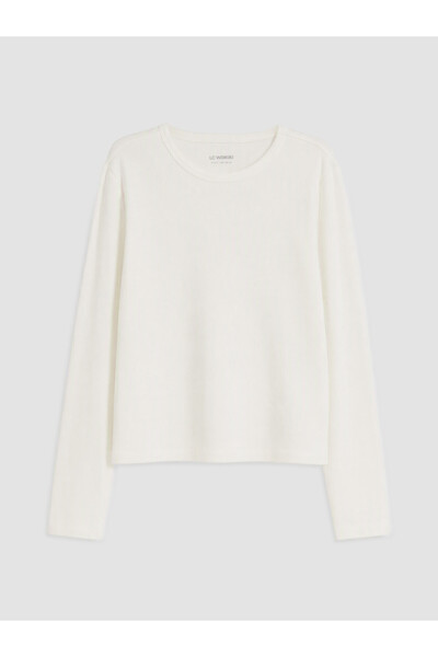 LC Waikiki Alita City with a Difference Lcw Kids White Long Sleeve Girl's T-S...