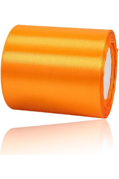 Generic Orange Satin Ribbon 4 Inch x 25 Yards for DIY Craft Gift Wrapping Bow...