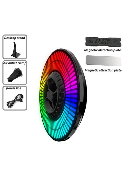 Choice 1PCS Circular 64bit RGB PickUp Light Car Music Pickup Rhythm Lamp RGB ...
