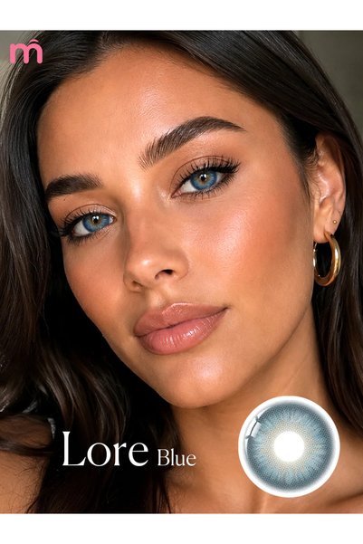 Mislens Premium Soft Contact Lenses Lore Blue 1 Month Wear, Anti-UV Protectio...