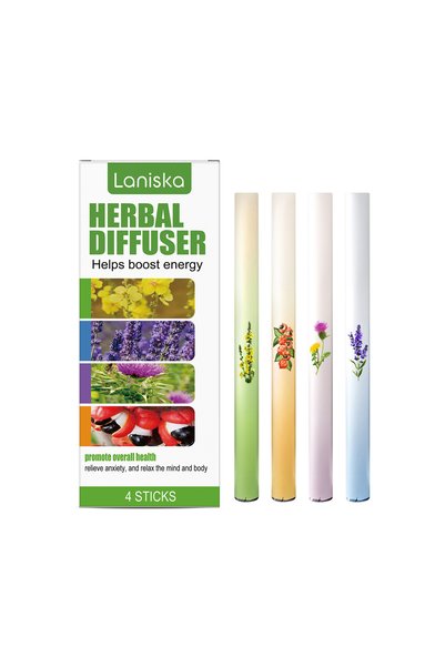 Choice 4 sticks Herbal-Care Stick Set 4pcs Portable Design Natural Moisturizi...
