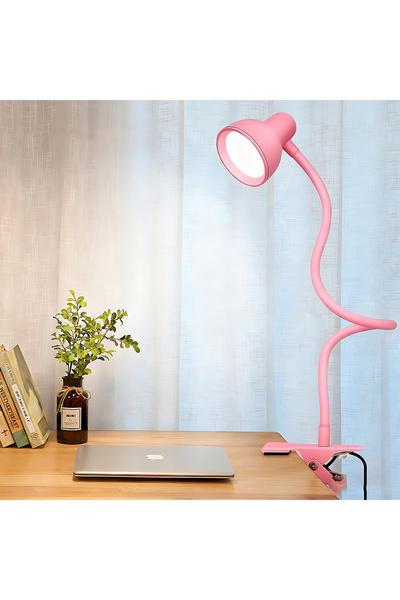 Choice Pink Flexible Table Lamp USB Power Lamp Reading Book Light With Holder...