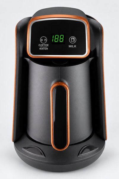 BLACK Aparat pentru cafea la ibric, Afișaj LED, 600 ml, 600 W