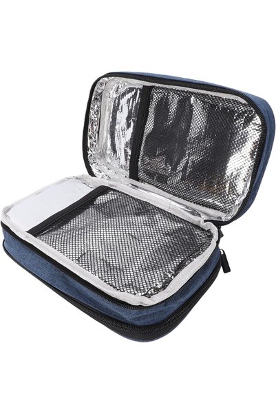GENERAL Medication Cooler Travel Case, Oxford Cloth Double Layer Portable Ins...