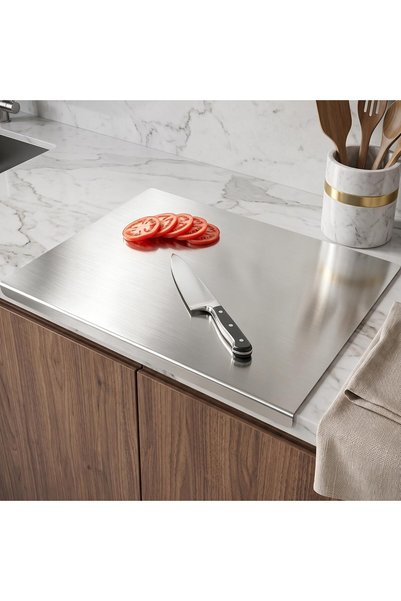 Generic Stainless Steel Cutting Boards for Kitchen, Kneading Cutting Board Ma...