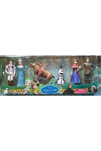 odjas Set 6 Figurine Frozen – Elsa, Anna, Olaf, Kristoff, Hans și Sven, Perso...