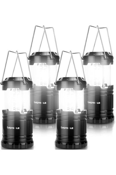 LEPRO LED Camping Lanterns Battery Powered, Desert Camping Lights, Collapsibl...