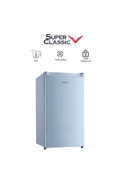 SUPER CLASSIC Super classic single door refrigerator 85l 3 feet silver - spc-95