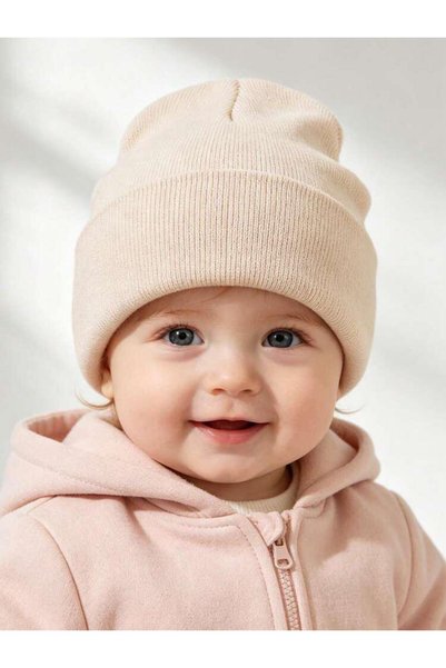 TNR SPORT Children's and Baby Fold-Over Crepe Beanie