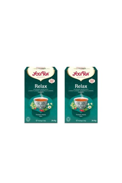 Yogi Tea Pachet 2 x Ceai bio Calmant, 17 pliculete x 1.8g (30.6g)