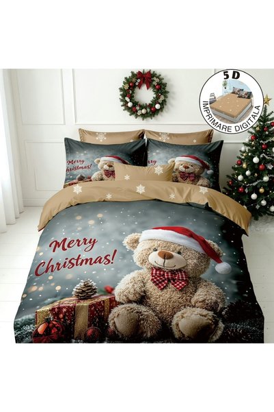 Talis Santa Claus Bedding with Stretchy 180x200 Frosty V77 6 Pieces (Fine)