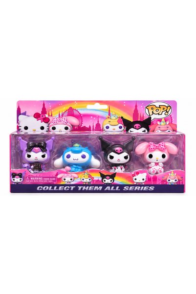 odjas Set 4 Figurine de Colecție Kuromi, Cinnamoroll și My Melody – Personaje...