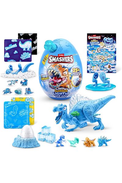 Generic Smashers Mega Jurassic Light Up Ice Age (Spinosaurus) by ZURU, Smasha...
