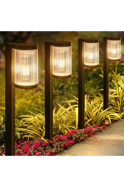 GENERAL ELECLINK Solar Pathway Lights Outdoor, 2 Pack Upgraded Outdoor Solar ...