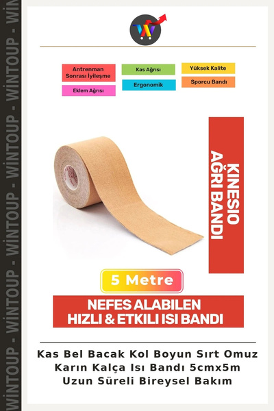 Wintoup Bandă termică pentru mușchi, picioare, brațe, gât, spate, umeri, abdo...