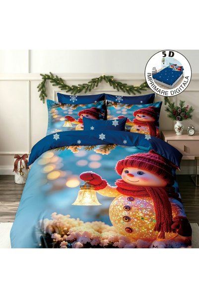 Talis Santa Claus Bedding with Stretchy 180x200 Frosty V70 6 Pieces (Fine)