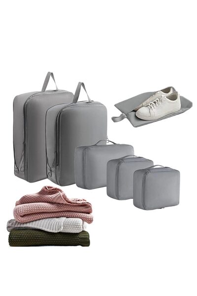 KASTWAVE 6 Piece Compression Packing Cubes Travel Organizer Set | Space Savin...