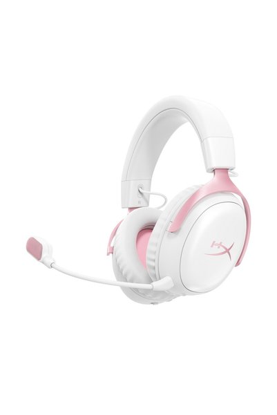 HyperX Căști de gaming Cloud III S Wireless Alb Roz - DG0R2AA