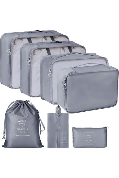 APOPHIS Travel Organizer 7 in 1 Travel Laundry Cosmetics Luggage Packing Orga...