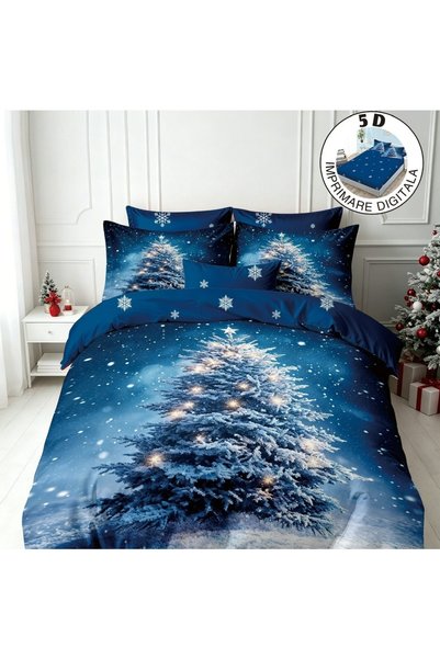 Talis Santa Claus Bedding with Stretchy 180x200 Frosty V57 6 Pieces (Fine)