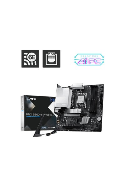 MSI Placă de bază PRO B860M-P WIFI6E am5 4DDR5 mATX