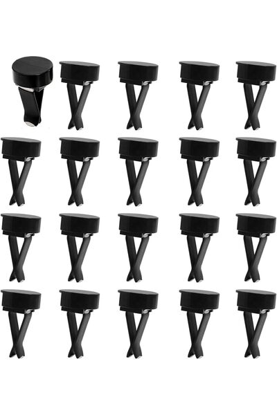 Generic 20 Pcs Black Air Freshener Clips – Square Head Car Vent Clips with Ro...
