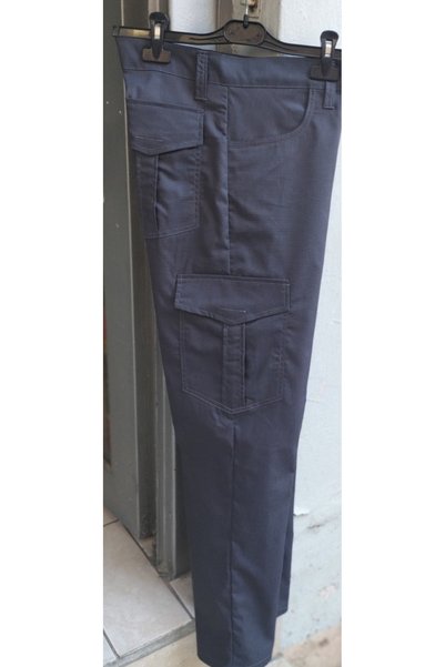 BeyzDenim Pantaloni tactici de tip cargo, cu căptușeală termică, gri-albastru...