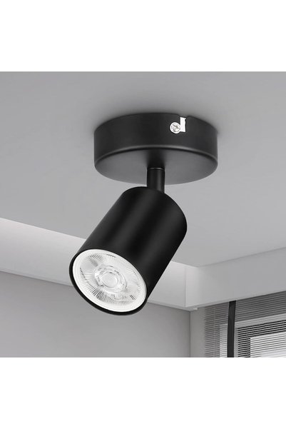 Generic Wall Light Spotlight Indoor in Matt Black Adjustable Spot Light with ...