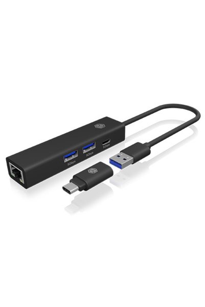 ICY BOX IB-HUB1439-LAN HUB 4 în 1