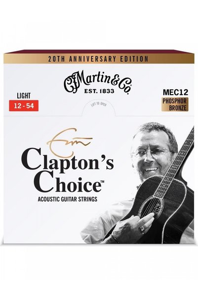 Martin MEC12LTD20 Eric Clapton's Choice Phosphor Bronze Acoustic Guitar Strin...