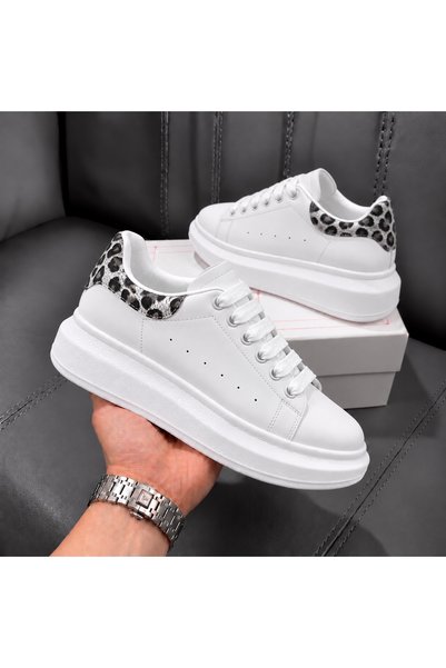 dehaine Women's sneakers LEOPARD QUEEN MQ, casual sneakers made of eco- Leath...