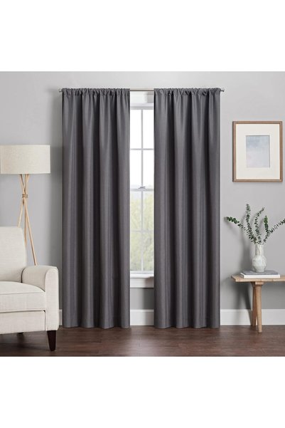 Generic Kendall Modern Blackout Thermal Rod Pocket Window Curtain for Bedroom...