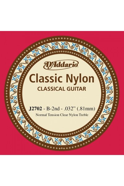 D'Addario Daddario j27-02 classical guitar steel strings (single string)